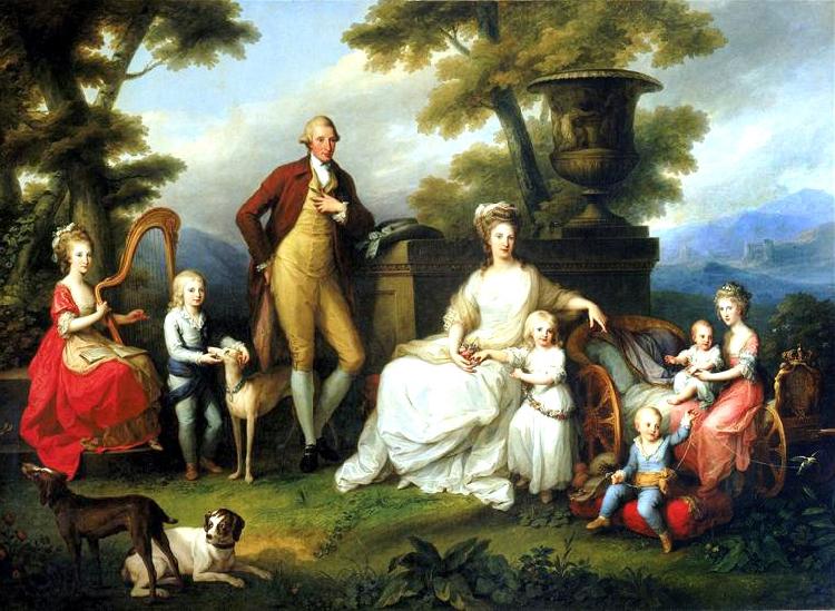 Angelica Kauffmann Portrait of Ferdinand IV of Naples, and his Family Norge oil painting art